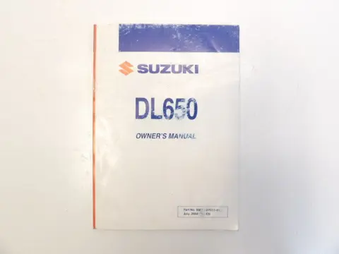 INSTRUCTIEBOEKJE Suzuki DL 650 V STROM 2003 - 2011
