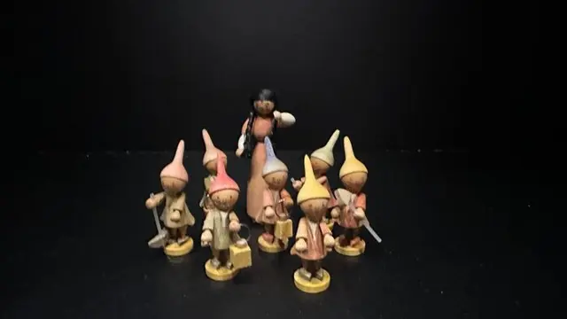 Erzgebirge - sprookje Schneewittchen und die 7 Zwerge -