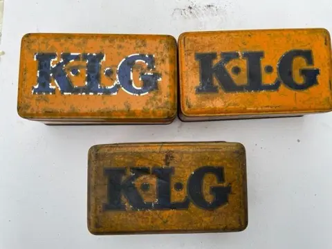 Decoratief object - 3 boites pour bougies - KLG