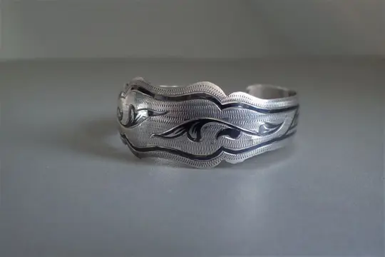 Jugendstil armband met Niëllo techniek - Armband (1)