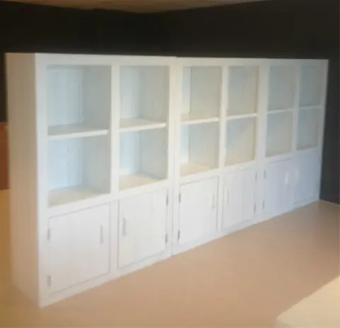 Kasten van steigerhout op maat gemaakt