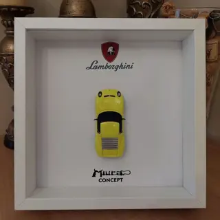 Decoratief object - 3D frame Lamborghini Miura Concept -