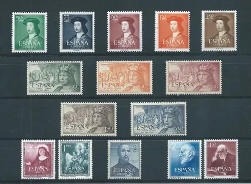 Spanje 1952 - Complete year - Edifil nº 1106/10, 1111/15, 1116/17, 1118 y 1119/20.