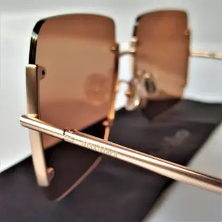 Max Mara - Exclusive Screws - Gold - New - Zonnebril