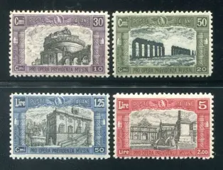 Koninkrijk Italië 1928 - Militia 2nd issue, set of 4 values - sassone 220/223