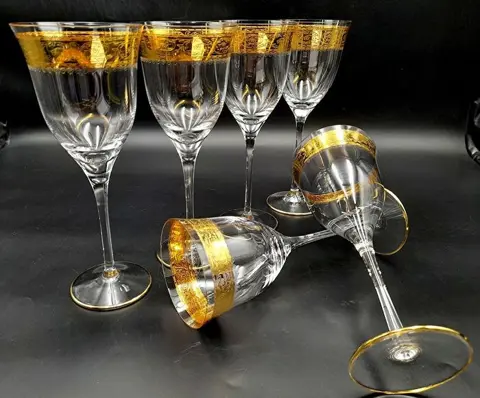 Cre Art Srl - Wijnglazen (6) - Kristal