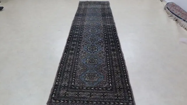 Buchara art Deco Teak Ära - Loper - 340 cm - 79 cm