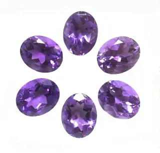 6 pcsAmethist - geen minimumprijs - 15.43 ct