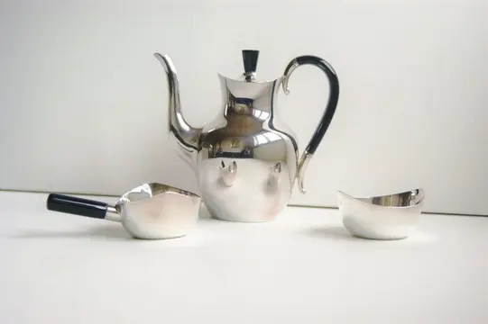 A/S Chr. Jensen - Koffieservies (3) - Modern - Verzilverd
