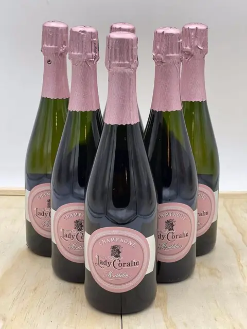 Mathelin "Cuvée Lady Coralie" - Champagne Rosé - 6 Flessen