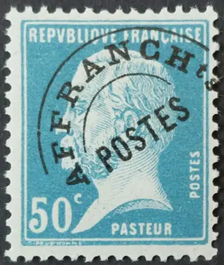 Frankrijk 1922/47 - Pre-cancelled, Pasteur, 50 c. blue - Yvert préoblitéré 68