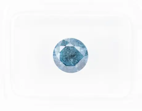 Diamant - 1.19 ct - Fancy Blue colour treated - I3 *NO