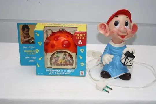 Disney CEJI, Ledra - Nachtlamp met dwerg + muziekdoos