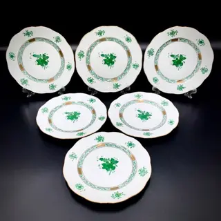 Herend, Hungary - Prachtige set borden (6 stuks) - 16,5 cm