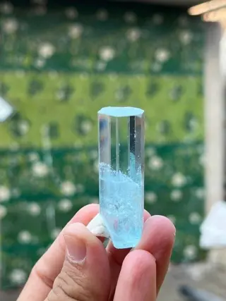 Aquamarijn Kristal - 4.5×1.6×1.5 cm - 29 g - (1)