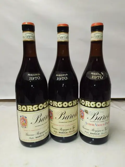 1970 Giacomo Borgogno - Barolo Riserva - 3 Flessen (0.75