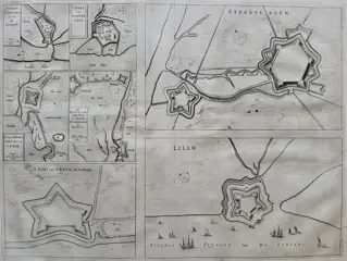Nederland, Steenbergen, Lillo (België); J. Blaeu - Steenbergen. / Lillo. / ... - 1649
