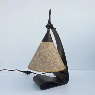 W.H. Gispen - Smeedijzeren Amsterdamse School Lamp