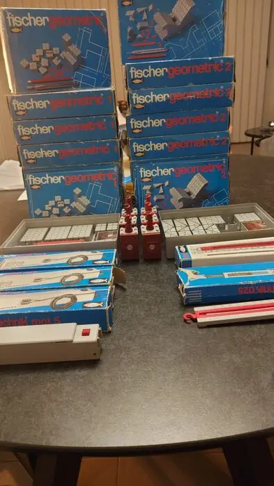 Fischertechnik - Fischer Geometric 1 en 2 - Bouwblokken -