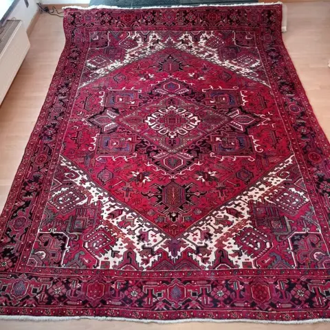 Original handsmade Heriz garadje - Tapijt - 370 cm - 255 cm