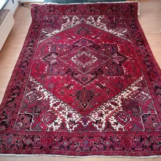 Original handsmade Heriz garadje - Tapijt - 370 cm - 255 cm