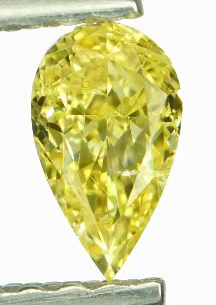 Diamant - 0.30 ct - Peer - Natural Fancy Intense Yellow -