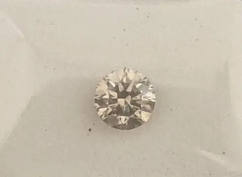 Diamant - 0.54 ct - Rond - Light Yellowish Grey - VS2, No