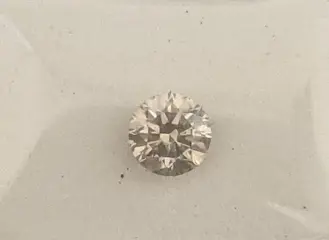 Diamant - 0.54 ct - Rond - Light Yellowish Grey - VS2, No