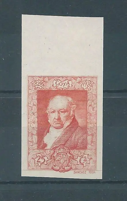 Spanje 1930 - Goya, imperforated, colour change - Edifil nº 508