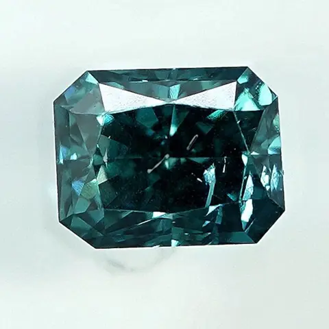 Diamant - 0.58 ct - Radiant - Kleurbehandeld, Fancy Intense