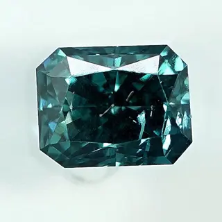 Diamant - 0.58 ct - Radiant - Kleurbehandeld, Fancy Intense