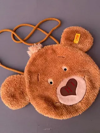 Steiff - Vintage - EAN 014611 - handtas berenkop -