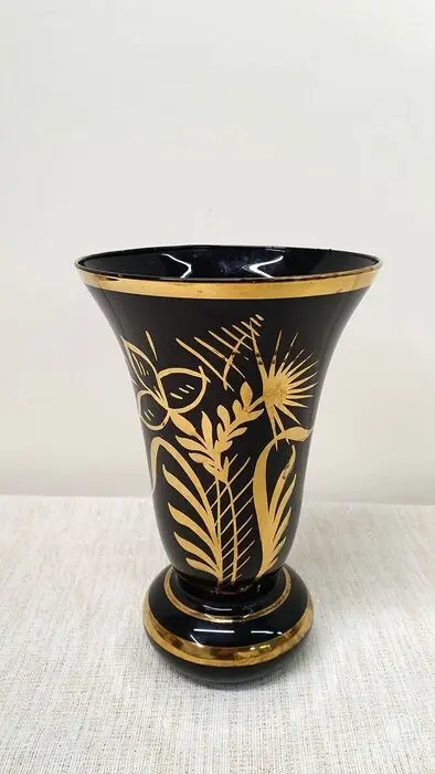 De rupel Boom - Art deco vaas Glaswerk Booms Glas (1)