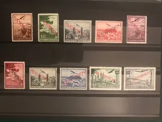 Duitse Rijk - bezetting van Servië (1941-1944) 1941 - Luchtpost emissie met opdruk - Michel 16/25