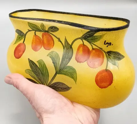 Legras &amp;Cie - Art Nouveau plantenvaas met emaille