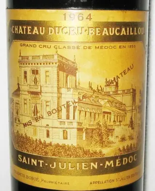1964 Château Ducru-Beaucaillou - Saint-Julien 2ème Grand Cru Classé - 1 Fles (0,75 liter)
