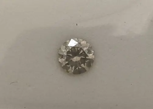 Diamant - 0.44 ct - Rond - J, Faint Grey - VS2, No Reserve