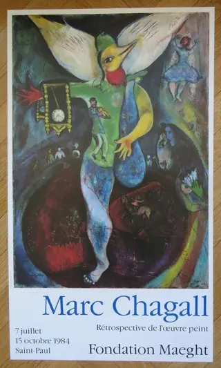 Marc Chagall, (after) - Affiche originale d'exposition -