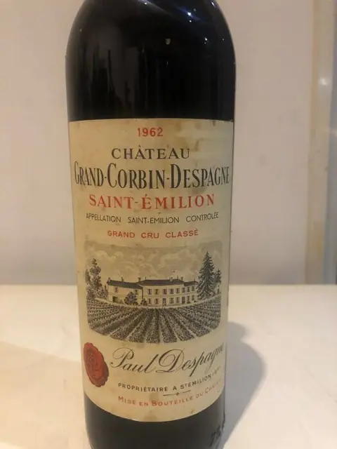 1962 Chateau Grand Corbin Despagne - Saint-Emilion Grand