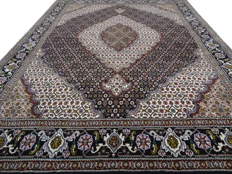 Tabriz Mahi met Zijde - Cleaned Rug - 201 cm - 154 cm