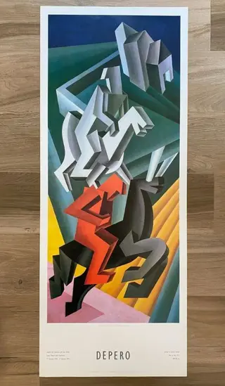 Fortunato Depero - Depero - Solidità di cavalieri erranti -