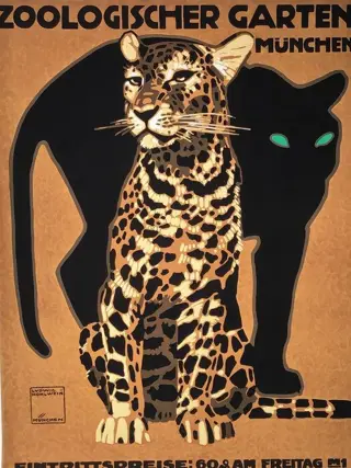 Ludwig Hohlwein - Zoologischer Garten München (70 x 100 cm)