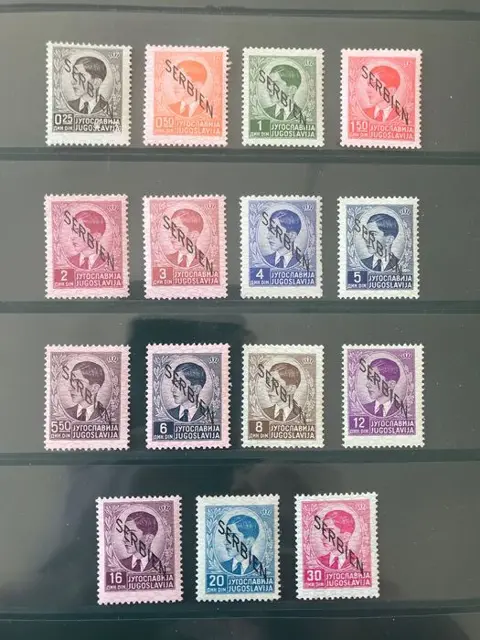 Duitse Rijk - bezetting van Servië (1941-1944) 1941 - Eerste emissie - Michel 1/15