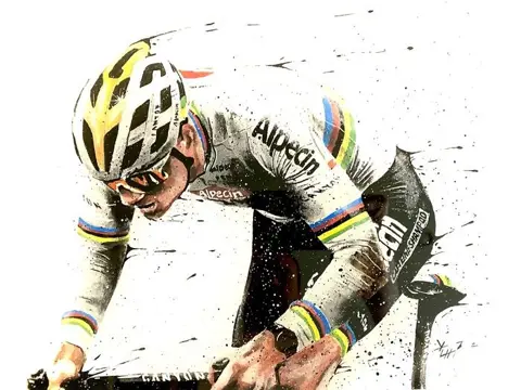 Alpecin - Wielrennen - Mathieu Van der Poel - Kunstwerk