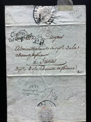 Frankrijk - Very rare letter from the Council of Five Hundred