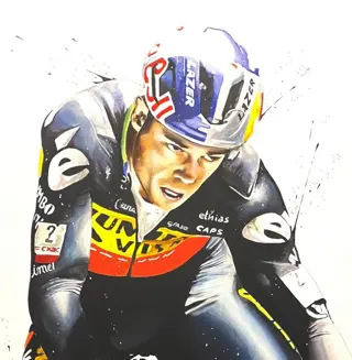 Jumbo Visma - Wielrennen - Wout van Aert - Kunstwerk