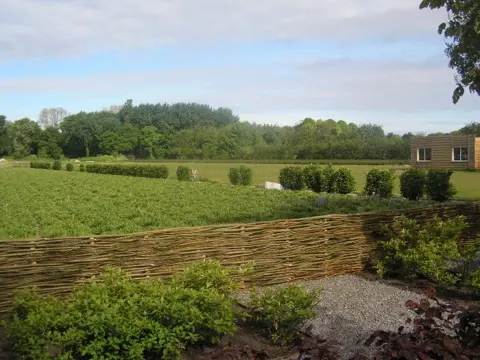 Milieu vriendelijke Wilgentenenschutting wilgenschutting