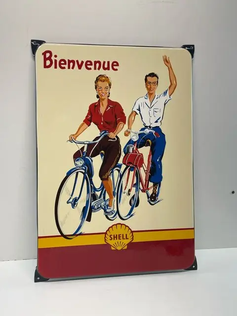 Bord - Shell Bienvenue, emaille - Esso - Na 2000
