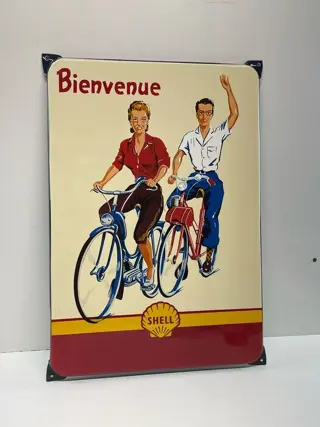 Bord - Shell Bienvenue, emaille - Esso - Na 2000