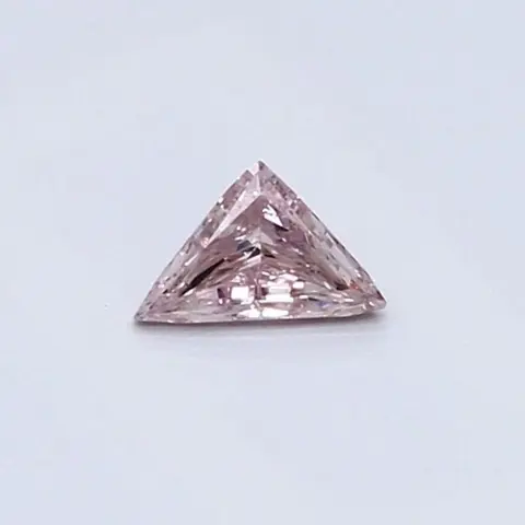 1 pcs Diamant - 0.16 ct - Driehoek - fancy roze - VS2
